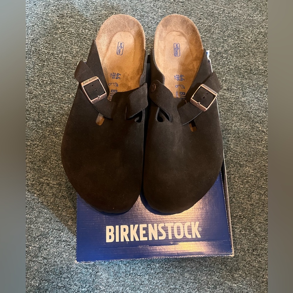 Brand New Birkenstock Boston Men’s clogs Soft Footbed Leather Size 11 US (44 EU)